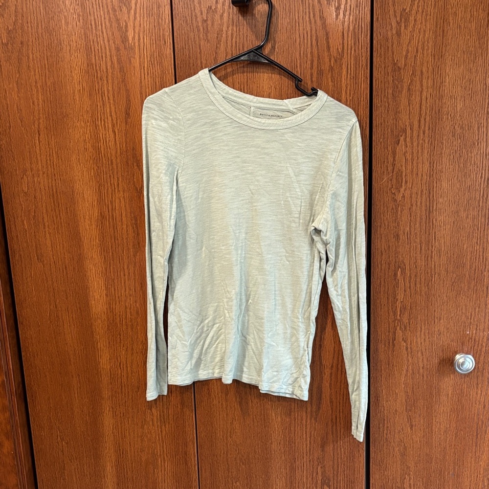 Light sage green long sleeve shirt